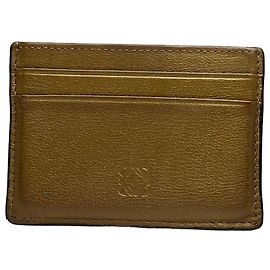 Vintage Loewe Kartenetui aus Leder Bronze Andere