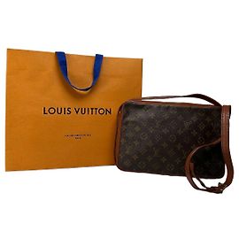 Borsa a tracolla vintage Louis Vuitton Monogram Canvas marrone Marrone