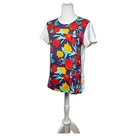 Comme Des Garcons Camiseta de algodón con estampado floral Vintage Comme des Garçons Finales de los 2000 M Multicolor