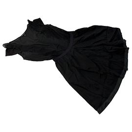 Abito Vintage Giorgio Armani in Cotone e Seta Nero S Nero