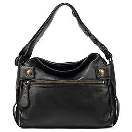 Marc Jacobs Bolsa de ombro em couro preto Preto