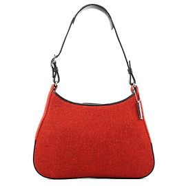 Coach Borsa a tracolla 8125 in pelle e tweed rosso Rosso