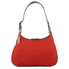 Coach Red Wool Shoulder Bag Red