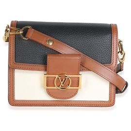 Louis Vuitton Blackberry Snow Taurillon Mini Dauphine Marrom Multicor
