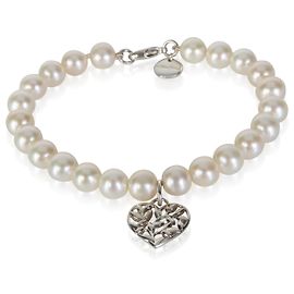 Bracciale Tiffany & Co. in argento sterling con perla Paloma Picasso Olive Leaf Altro