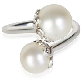 Anello bypass Goldoni Heart in perla e argento sterling Tiffany & Co. Altro