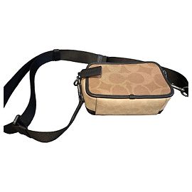 Borsa a tracolla Coach Signature Monogram Marrone Monogramma