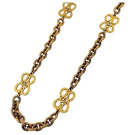 Chanel Coco Mark Gold Halskette Golden