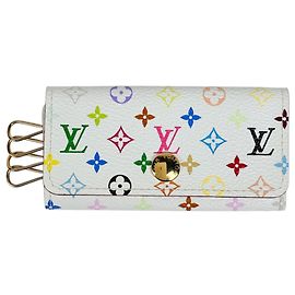 Louis Vuitton Multicles 4 Porta-Chaves de Acessórios Branco