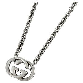 Colar Gucci Interlocking G Prata Prata