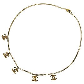 Chanel Gold Necklace with Coco Mark Golden