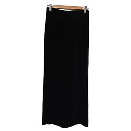 Valentino Boutique Langer Schwarzer Samtrock Schwarz