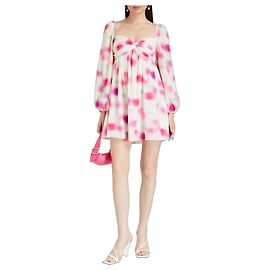 Autre Marque Mini abito AMUR Marlow Empire - Rosa e Bianco Rosa Bianco