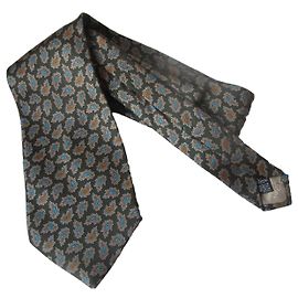 Corbata Liberty of London de seda con estampado Paisley Multicolor Verde