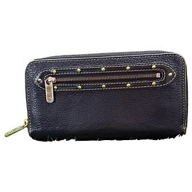 Louis Vuitton Suhali Zippy Portafoglio Pelle Nera Nero