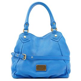 Marc by Marc Jacobs Bolsa 2-Way Classic Q Fran em couro azul Azul