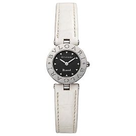 Bulgari Relógio Bvlgari B.zero1 em aço inoxidável e couro branco Preto Branco