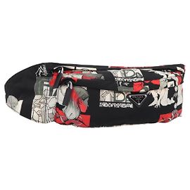 PRADA Waist Bag Nylon Black Silver Altro