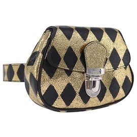 GUCCI Sac Banane Cuir Or Argent 605112 Autre