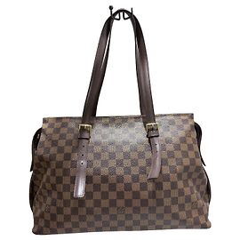 Louis Vuitton Chelsea Damier Ebene Borsa a tracolla Marrone Damier ebene