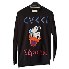 Sweatshirt Gucci Donald Duck em algodão - Preto Preto