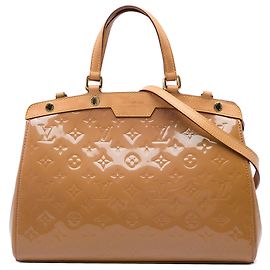 Louis Vuitton Brown Monogram Vernis Brea MM Marrom Caramelo