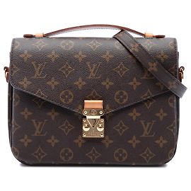 Louis Vuitton Brown Monogram Pochette Metis Marron