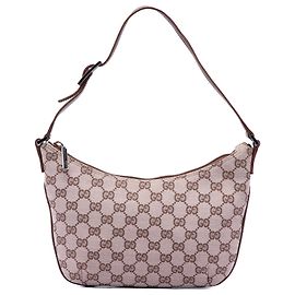 Borsa a tracolla Gucci in tela GG beige Beige