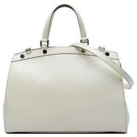 Louis Vuitton White Epi Brea MM Bianco