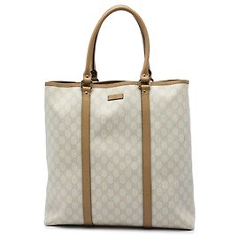 Sac cabas vertical Gucci Brown GG Supreme Joy Marron Beige