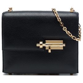 Hermès Black Mini Chevre Mysore Verrou Chaine Noir