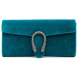 Pochette Dionysus en velours bleu Gucci Bleu Turquoise