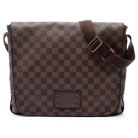 Louis Vuitton Brown Damier Ebene Brooklyn MM Marrom
