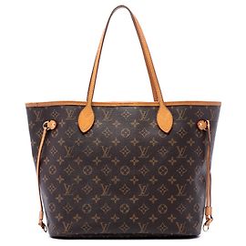 Louis Vuitton Brown Monogram Neverfull MM Marron