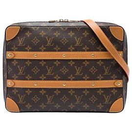 Louis Vuitton Brown Monogram Soft Trunk Messenger MM Brown