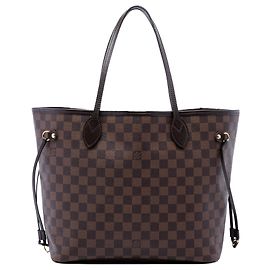 Louis Vuitton Brown Damier Ebene Neverfull MM Marrone