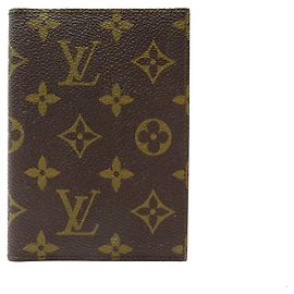 VINTAGE LOUIS VUITTON WALLET MONOGRAM CANVAS CARD HOLDER Brown