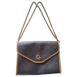 Borsa a tracolla Christian Dior Monogramme in pelle marrone Marrone