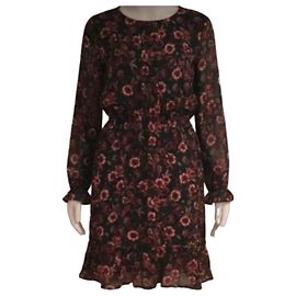 Tommy Hilfiger Skater-Kleid mit Blumenprint Weiß Rot Dunkelblau