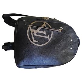 Coach Mochila Louis Vuitton Monogram Couro Preto Preto