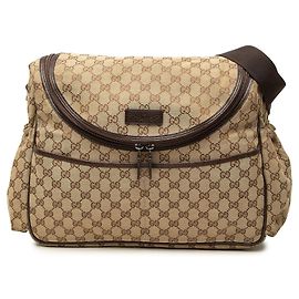 Bolsa para pañales Gucci GG Canvas Beige Beige