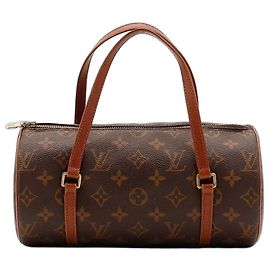 Louis Vuitton Papillon Borsa a Cilindro Monogram Canvas Marrone Monogramma
