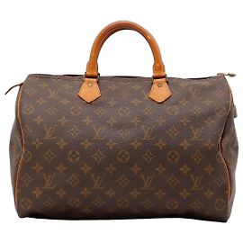 Sac à main Louis Vuitton Speedy 30 Monogram Canvas Marron Monogramme