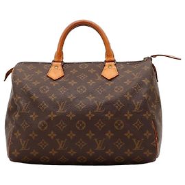 Louis Vuitton Speedy 30 Monogram Handtasche Braun Monogramm