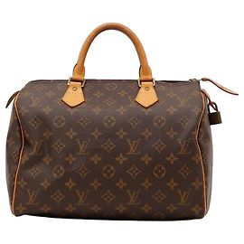 Louis Vuitton Speedy 30 Monogram Canvas Castaño Monograma