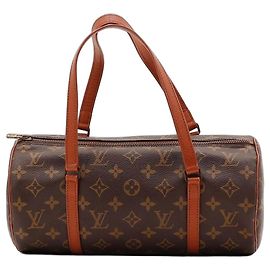 Louis Vuitton Papillon Monogram Canvas Barrel Bag Brown Monogram