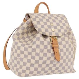 LOUIS VUITTON Damier Azur Speron Backpack N41578 LV Outro
