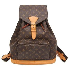 Louis Vuitton Monogram Montsouris GM M51135 Women's Backpack Brown