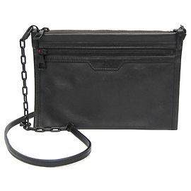 Louis Vuitton Monogram Shadow Flache Messenger Tasche Schwarz Khaki