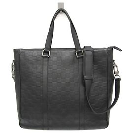 Louis Vuitton Damier Infini Tadao PM N41269 Borsa a tracolla e tote da uomo Nero